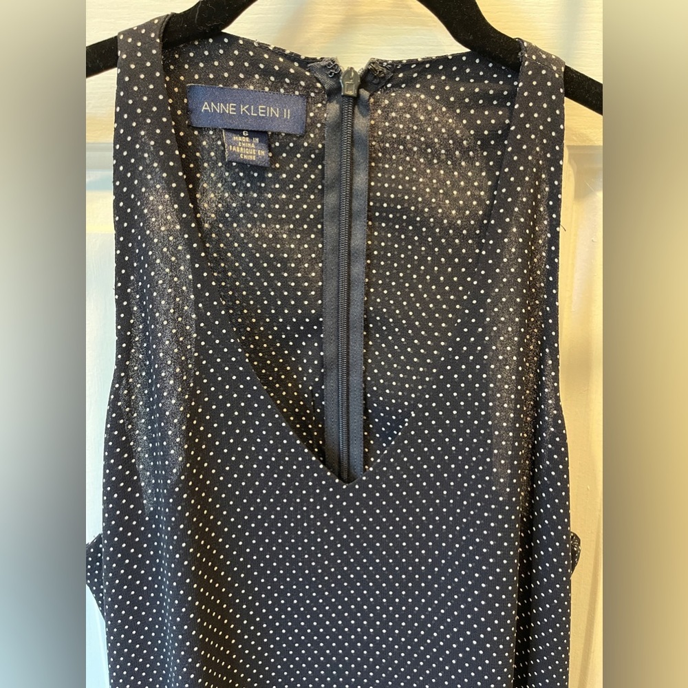 Anne Klein fitted polka dot maxi